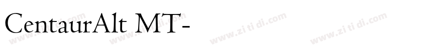 CentaurAlt MT字体转换